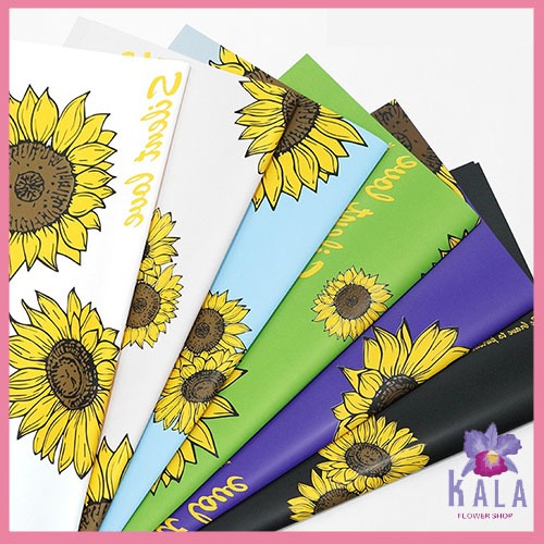 

Flower Wrapping Paper sunflower Kertas Buket Bunga Motif bunga matahari kb6178