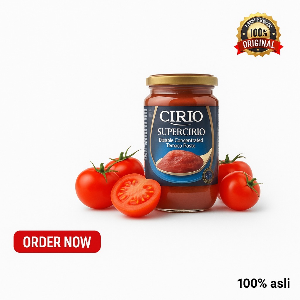 

CIRIO SUPERCIRIO TOMATO PUREE 350 GR- TOMATO PASTE SAUS TOMAT PASTA