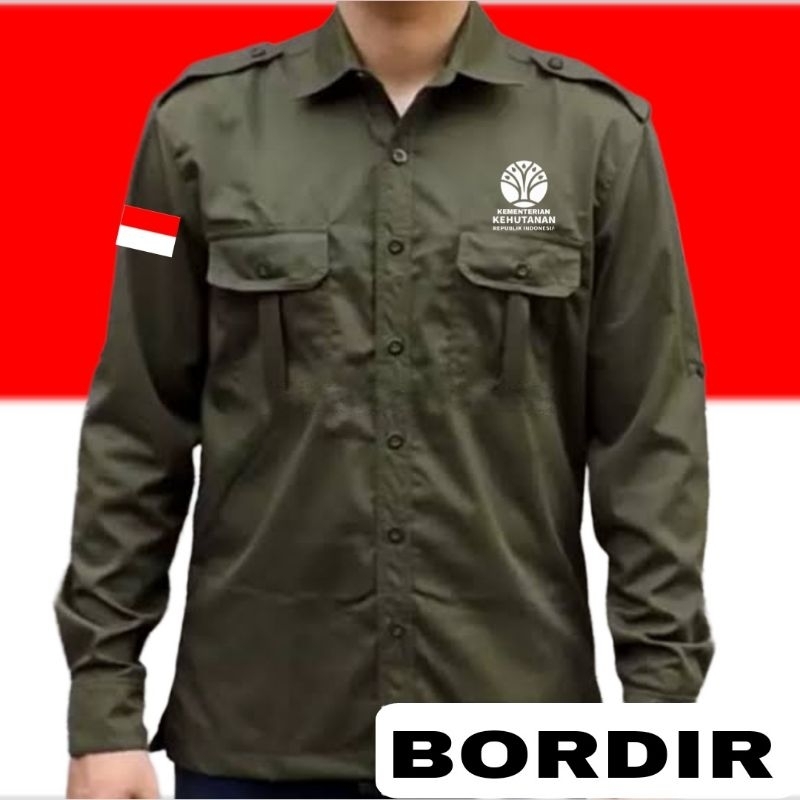 terbaru kemeja kementerian kehutanan baju kementerian kehutanan Pdh kementerian kehutanan Pdh perhut