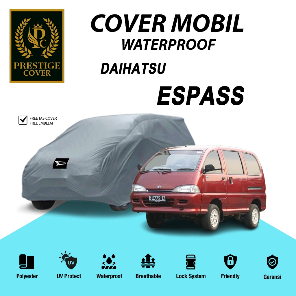 Cover Mobil Daihatsu Espass / Sarung Mobil Zebra Espass / Mantol mobil Espas / Mantel Mobil Espass /