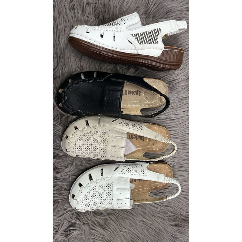 sepatu sendal spaletti wedges tinggi 5 cm terbaru kekinian