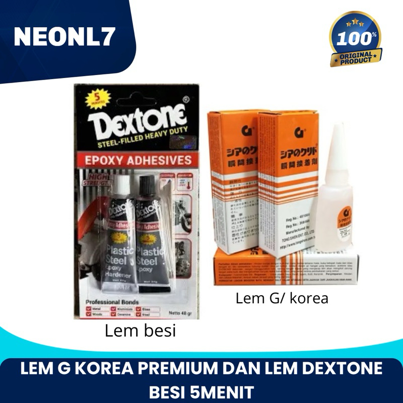 

LEM G KOREA PREMIUM DAN LEM DEXTONE BESI 5 MENIT