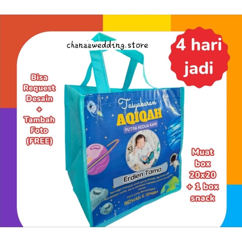 

Tas Aqiqah Tas Khitan Tas haul Tas pernikahan Spundbond 45gsm berwarna