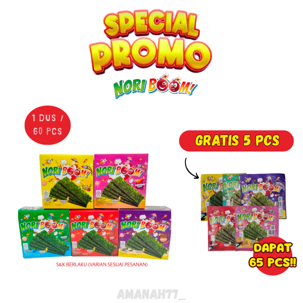 

(KARTON) NORI BOOM ISI 5 BOX PAKET MURAH