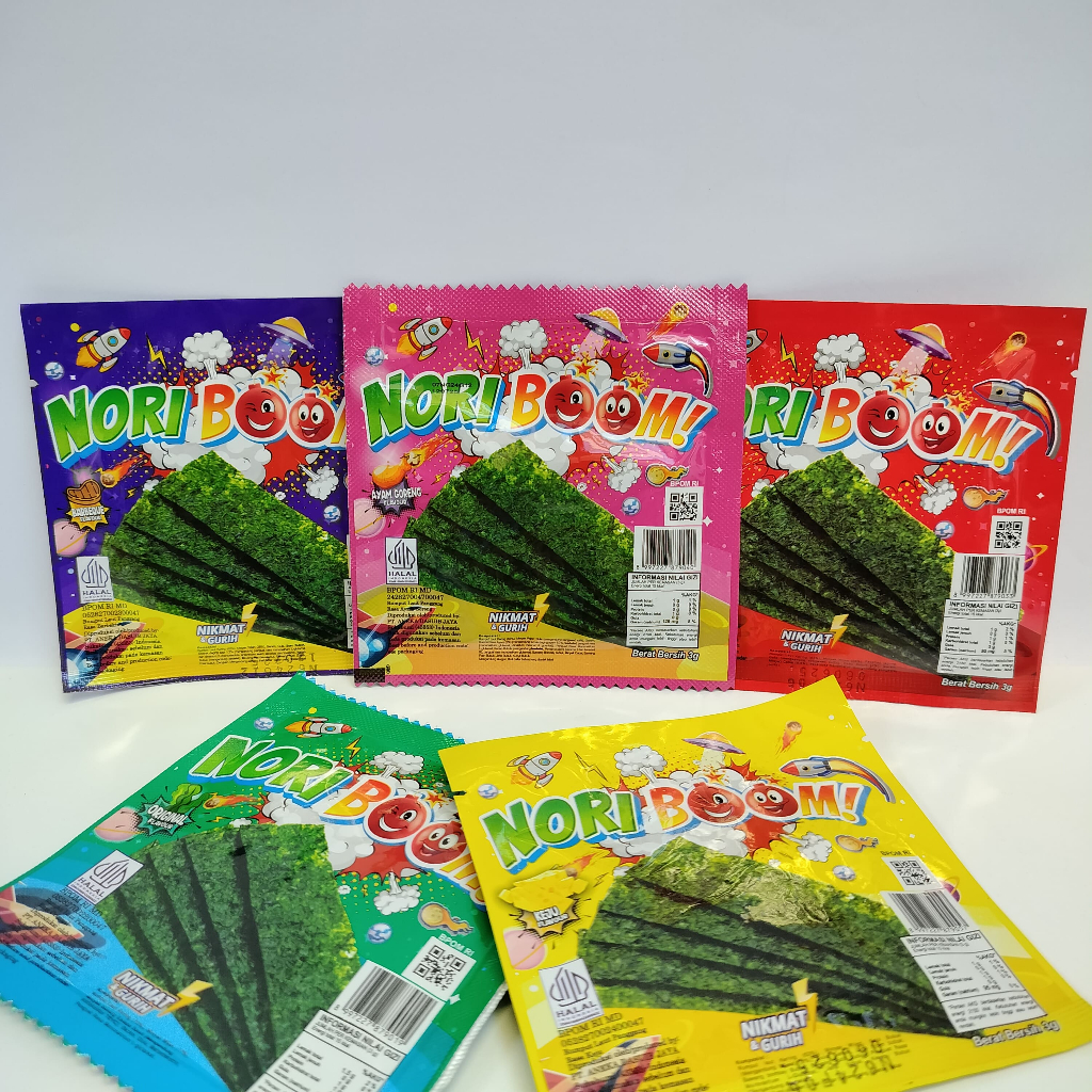 

Ukf5Pc6F4H (Kuliner.Kita) Noriboom Snack Rumput Laut (Box)
