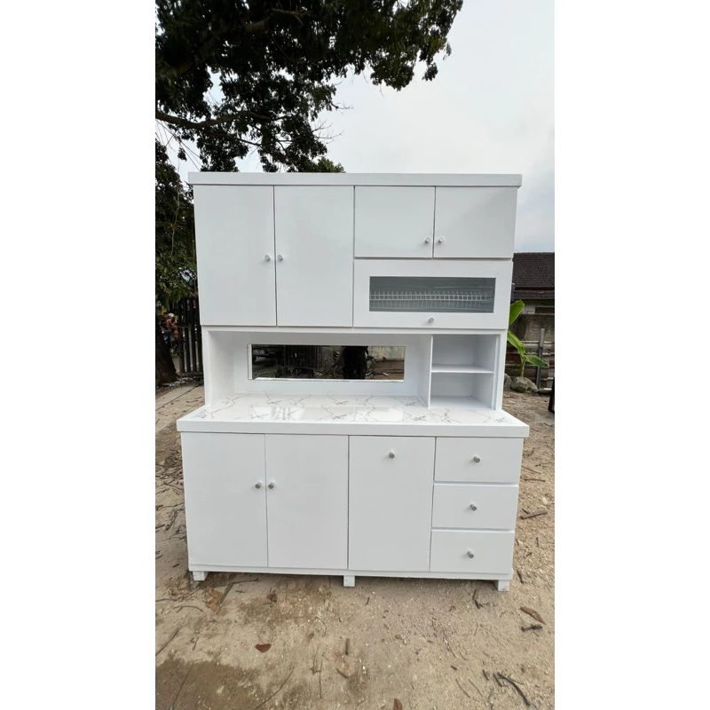 Rak Sayur 4 Pintu Full White
