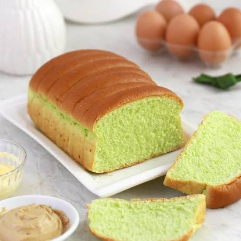 

Roti Sisir Pandan dengan Butter dan aneka Topping