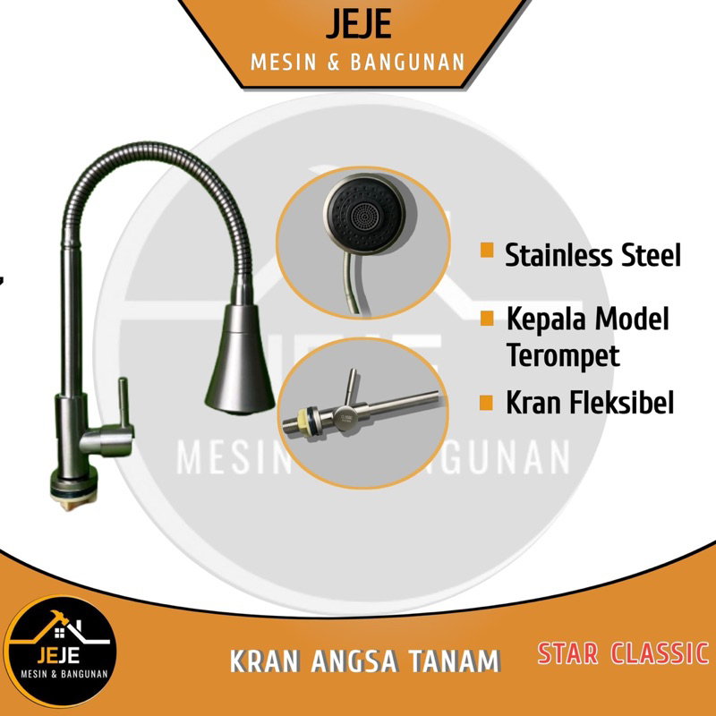 Kran Angsa Tanam Fleksibel CLASSIC