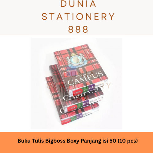 

Buku Tulis BIG BOSS 50 isi 10 pcs Buku Sekolah Campus Boxy 25x18 cm Bigboss