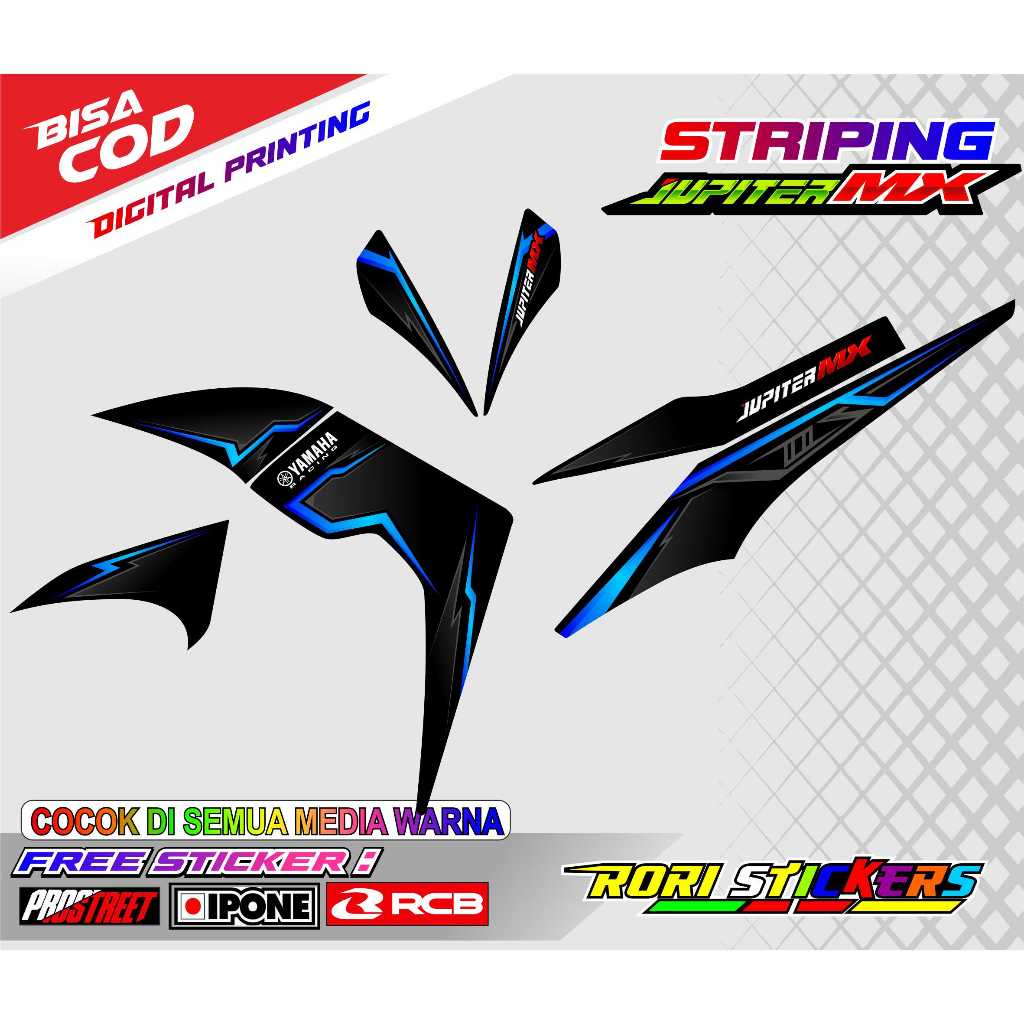 STRIPING VARIASI MOTOR YAMAHA JUPITER MX OLD / STICKER LIST MOTOR VARIASI JUPITER MX LAMA