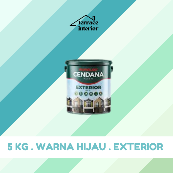 Cat Tembok Mowilex Cendana Exterior Warna Hijau 5 kg