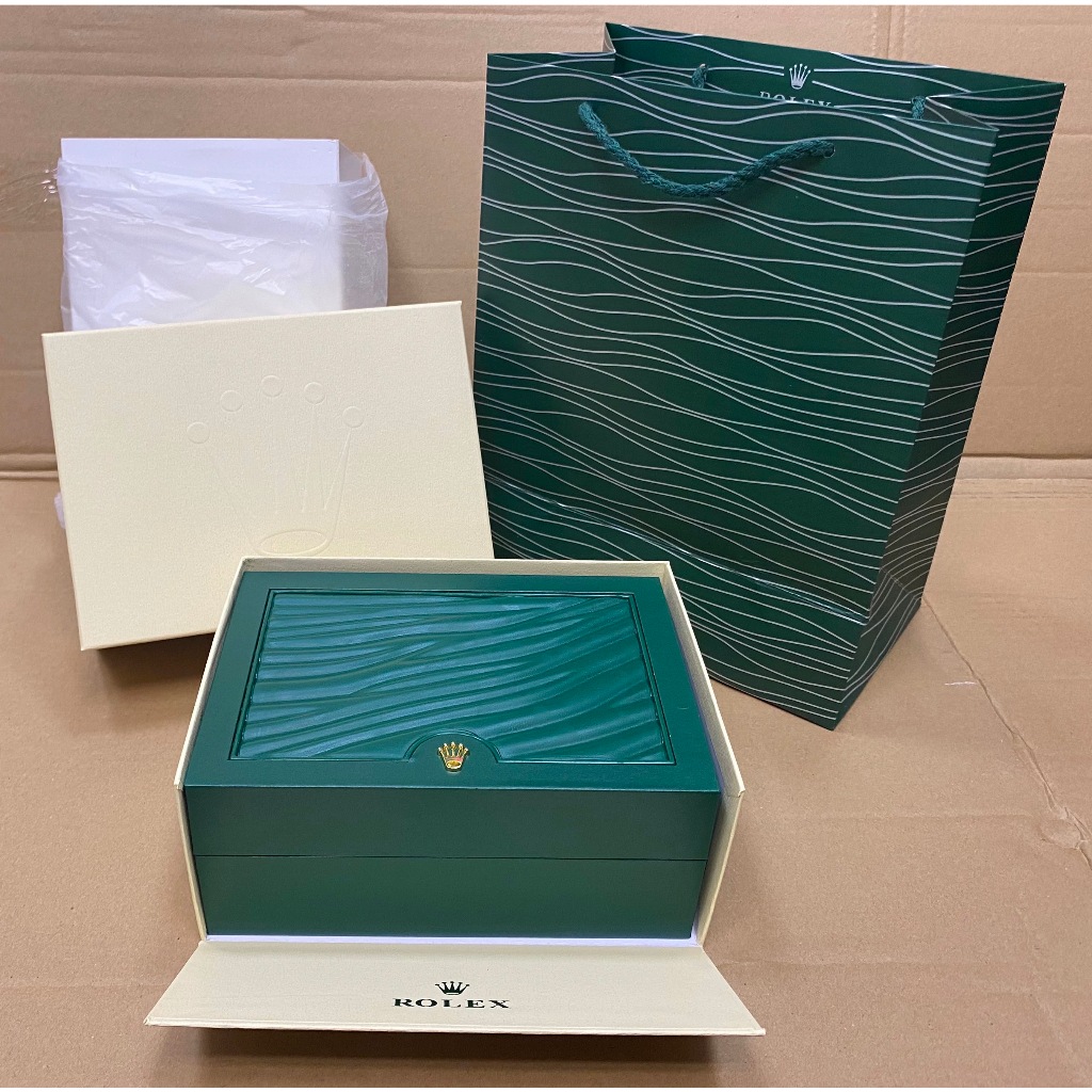 Rolex100% Original Rolex watch storage green packaging box box + bag + warranty card + instruction
