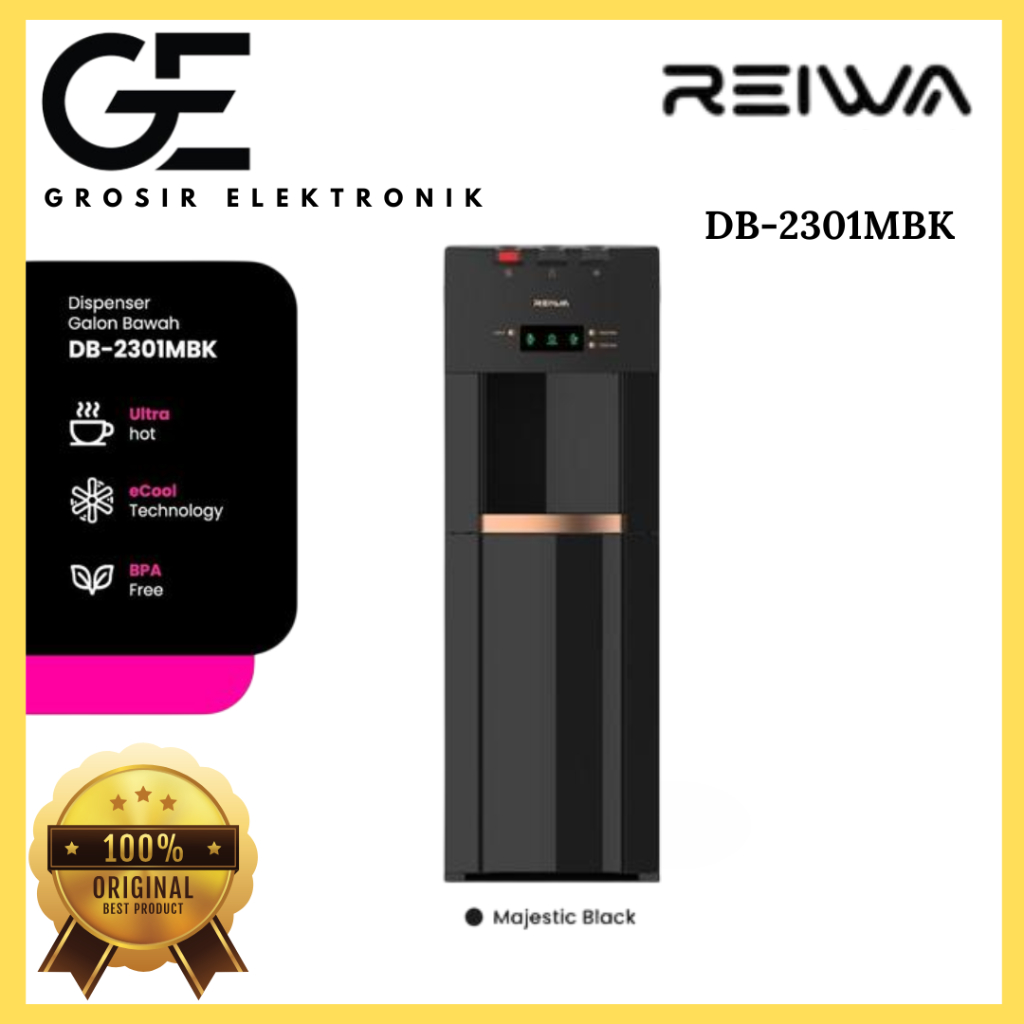 DISPENSER REIWA DS 1302/ DB 2301 3 KRAN (PANAS, DINGIN, NORMAL) GARANSI RESMI