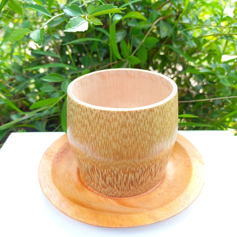 Gelas Bambu Sloki Ukuran Mini Gelas Sloki Bambu Souvenir Foodgrade Termurah