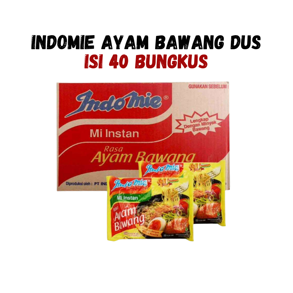 

Indomie Kuah Ayam Bawang Karton Isi 40 – Mi Instan Favorit untuk Stok Bulanan