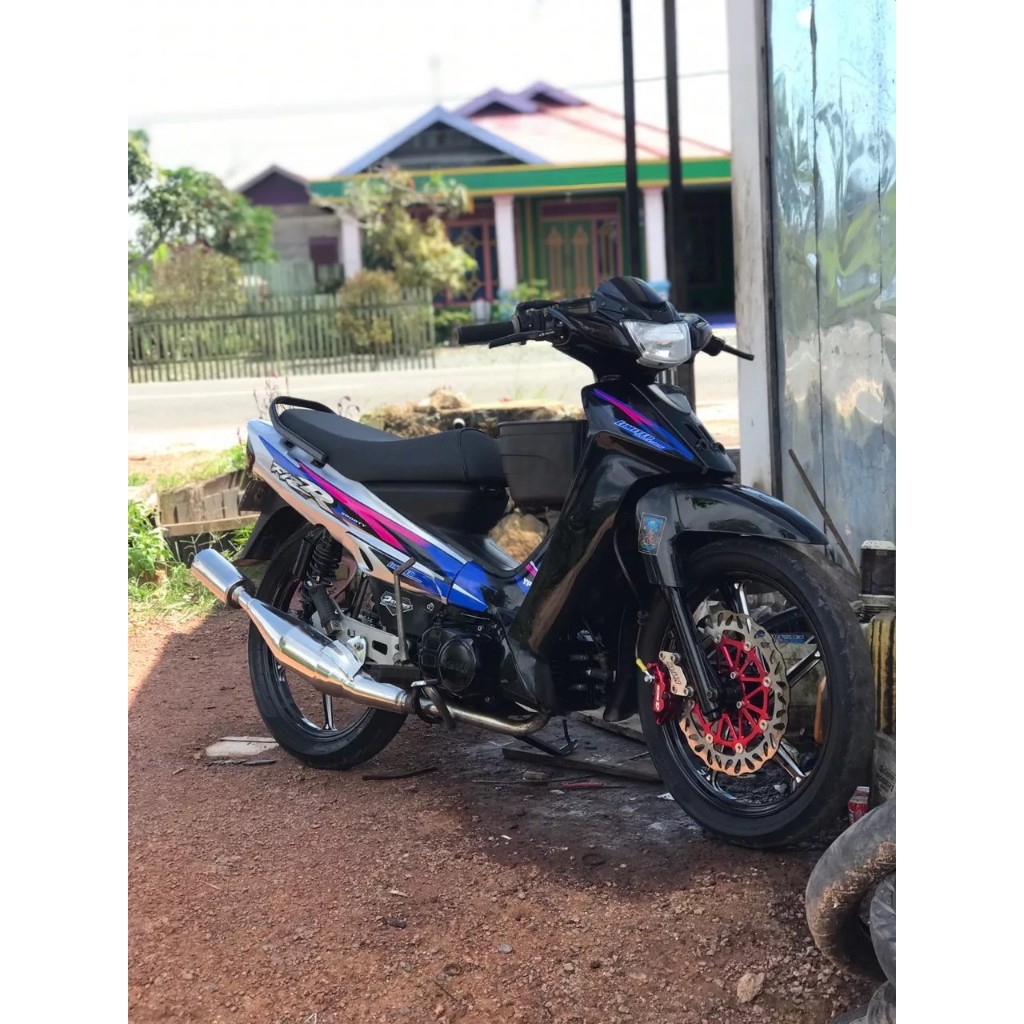 Striping Stiker Lis FIZ R LE Biru Putih Variasi