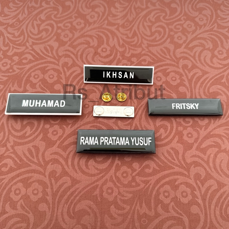 

Papan Nama / Name Tag Pdh Polri Pol pp Satpam Sabhara Brimob TNI Bhayangkari Pns Asn Kemendagri Premium
