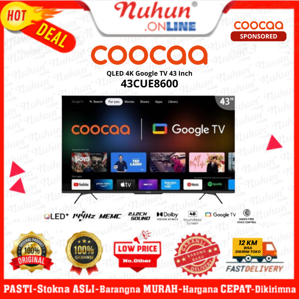 Coocaa Android TV 43CUE8600 43 Inch