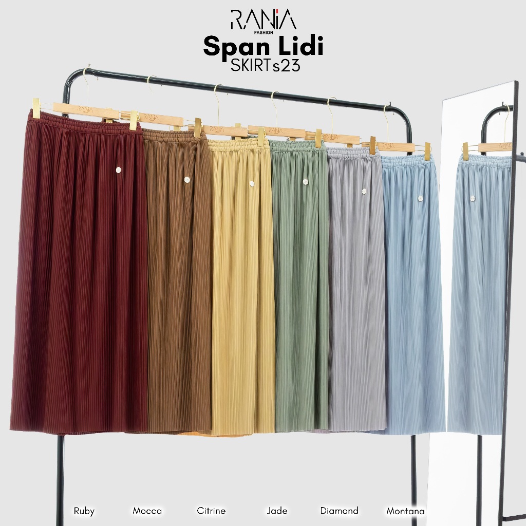 Rok Polos Span Plisket Lidi by ZR Fashion & Rania Fashion