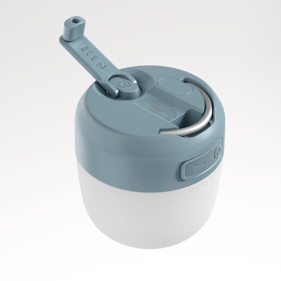 Decathlon QUECHUA Lampu Camping BL 60 Baterai Isi Ulang USB-C dan Dynamo 60 Lumens Lampu Camping BL 