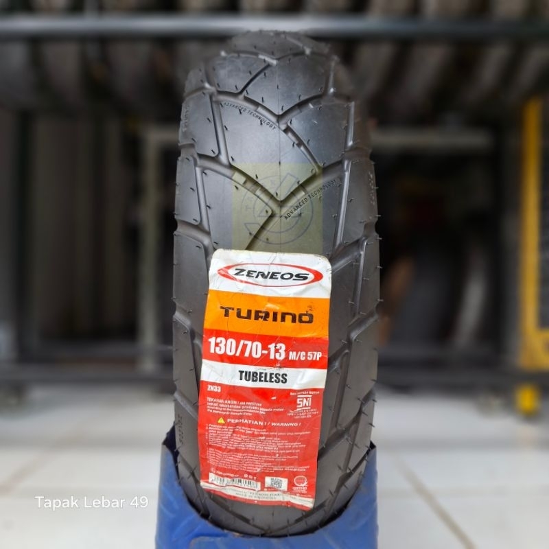 Ban ZENEOS ZN33 Turino 130/70-13 Ring 13 Tubeless Ban Touring Harian Adventure dan Custom Dual Purpo