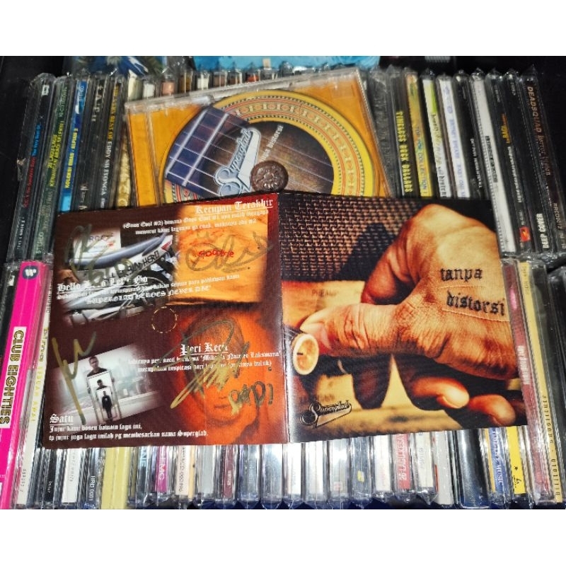 CD Superglad - Tanpa Distorsi + Full Tanda Tangan Personil