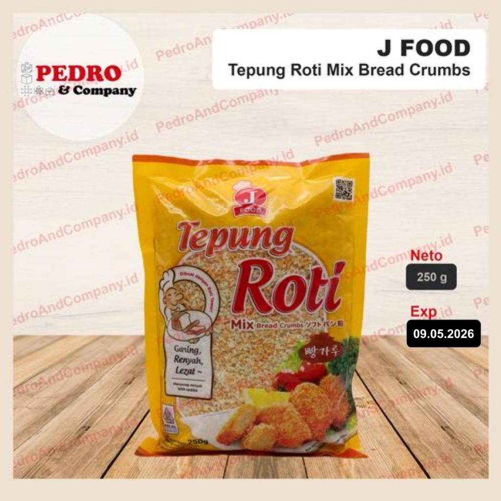 

J food tepung roti campur 250 gram - MIX bread crumbs jepang korea