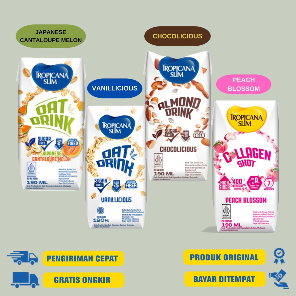 

Tropicana Slim Oat Drink 190ml - CHOCO | VANILLICIOUS