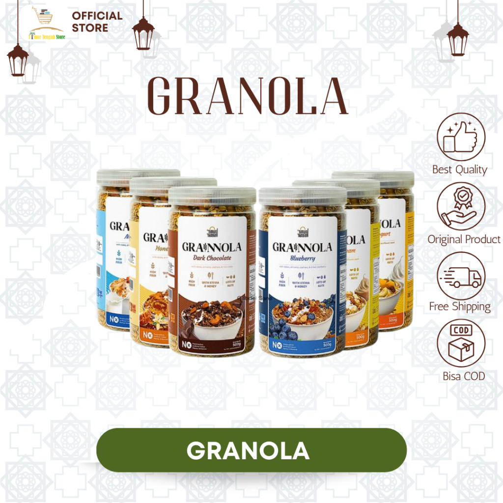 

Granola Organik | Sarapan Sehat Sereal Oat Timur Tengah