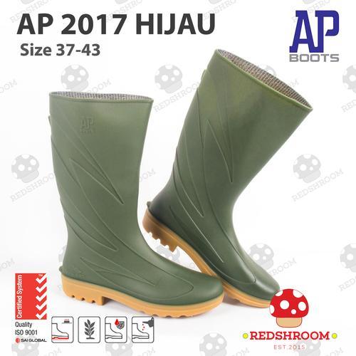 AP Boots 2017 Hijau Sepatu Boot Air Dewasa Tinggi Sebetis