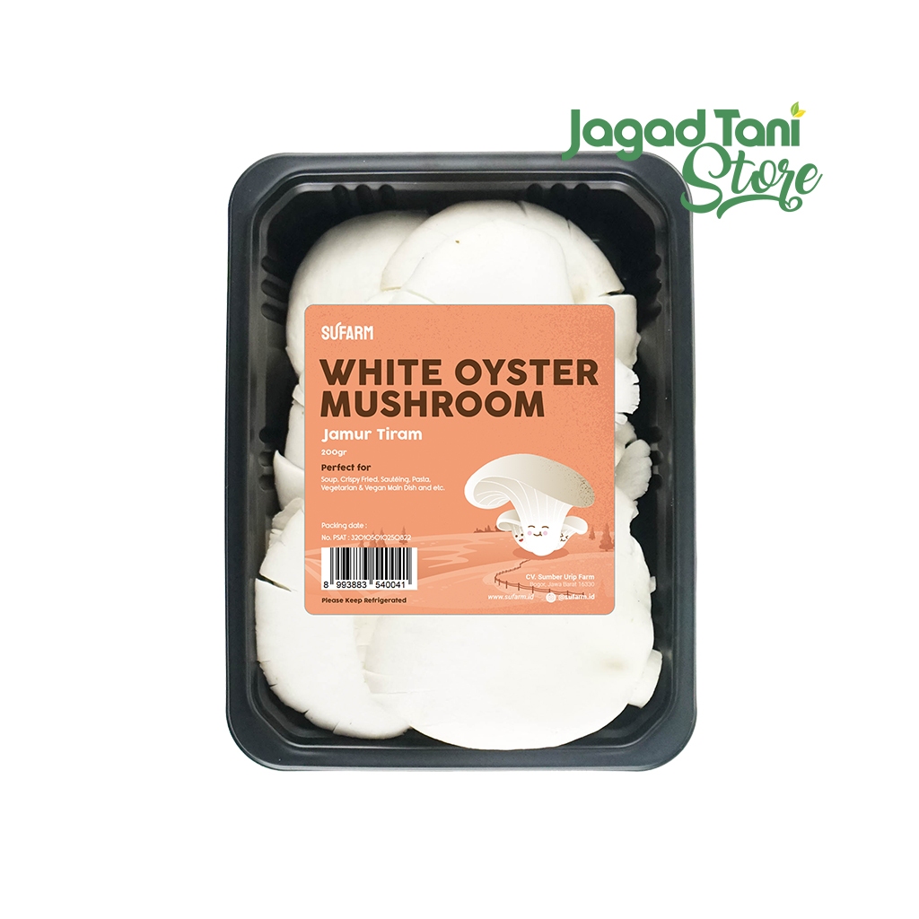 

SUFARM Jamur Tiram Lokal Segar 100 Gr - Oyster Mushroom