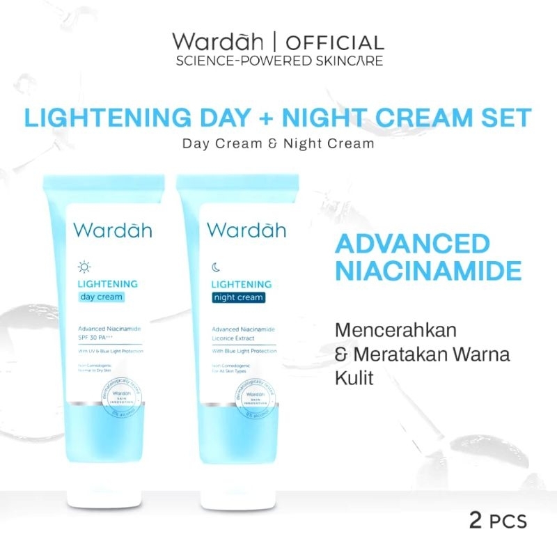 Wardah paket Lightening Day Cream + Night Cream