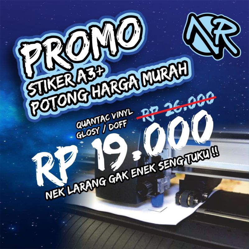 

Stiker Cutting A3+(Bisa custom desain)
