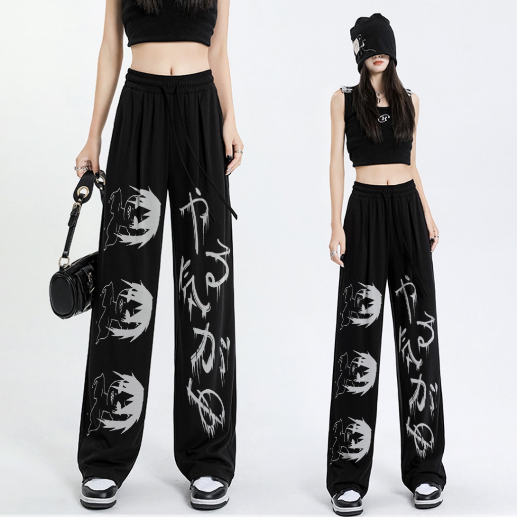 SKENA BAGGY - Celana Skena Wanita Baggy Pants Scuba Skena Outfit Wanita