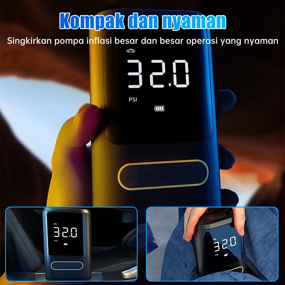 promo terbaru pompa ban elektrik mobil motor sepeda portable kompresor angin mini cas usb ban