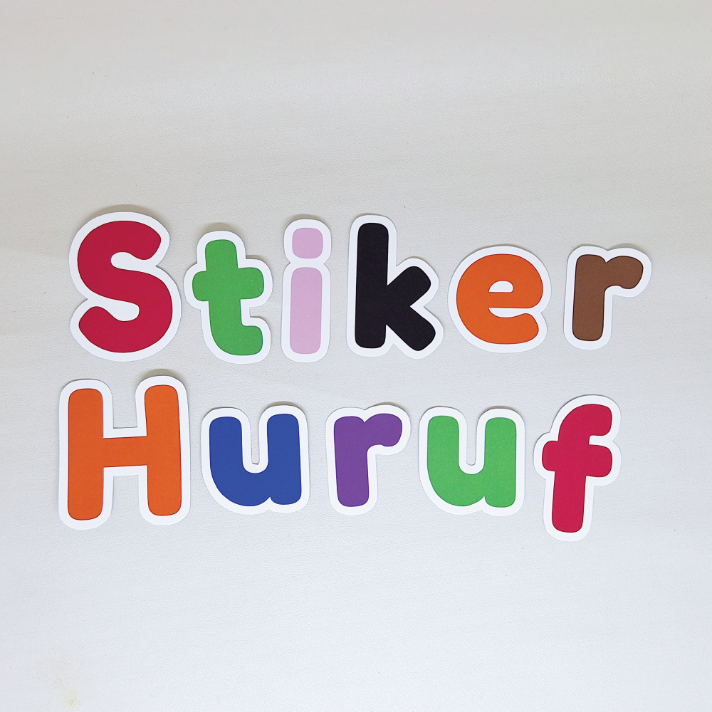 

Stiker Huruf Warna-Warni Ukuran Sedang (3-5 cm) cocok untuk journaling, dekorasi, kerajinan tangan, dan scrapbook