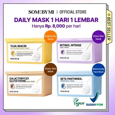 Ecer per lembar SOME BY MI DAILY MASK SOME BY MI DAILY REPAIR somebymi