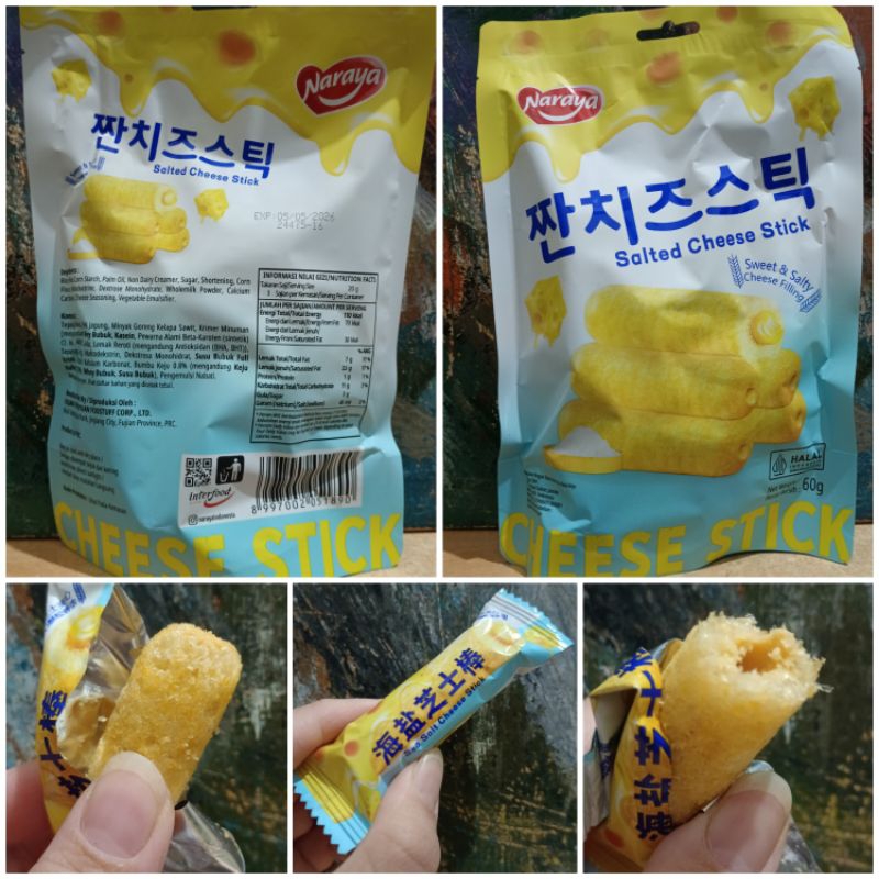 

Naraya 60gr Salted Cheese Stick Sweet and Salty Filling isi 13pcs