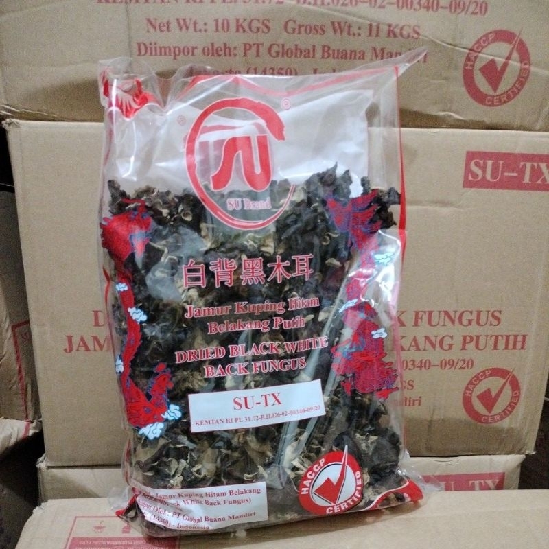 

1 Dus Jamur Kuping SU - TX ( Isi 10 bks @ 1 kg )