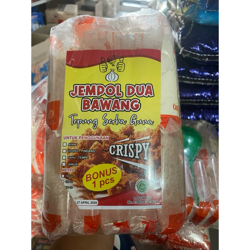 

Tepung jempol crispy FREE centong nasi