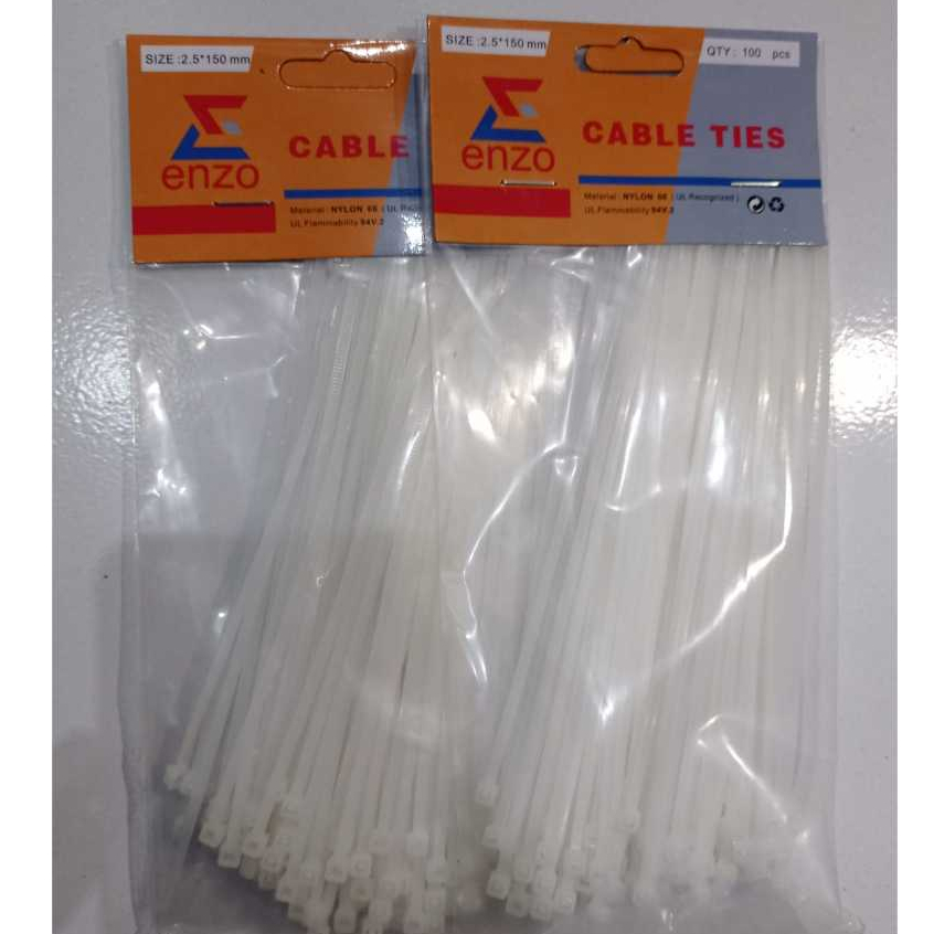 

CABLE TIE ENZO - 2.5 x 150mm / 3.6 x 250mm / 3.6 x 300mm / 3.6x400 - isi 100 pcs