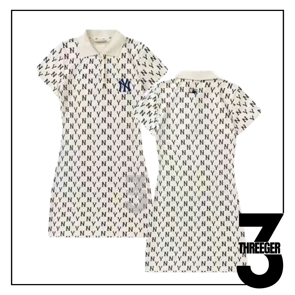 MLB Jacquard Dia Monogram NY Yankees Dress White Original
