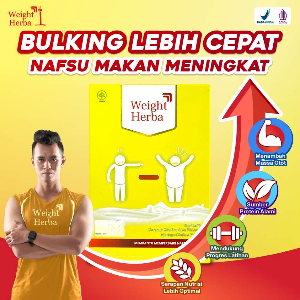 

WEIGHT HERBA susu olahraga & susu diet tinggi protein nutrisi