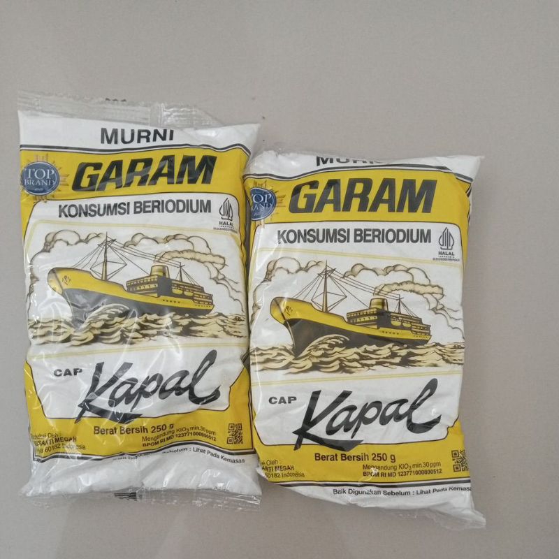 

garam dapur cap kapal 250 gram (asli)