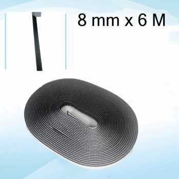 Pita Perekat Velcro Pengikat Hook and Loop Strip Tape 8mm 6M