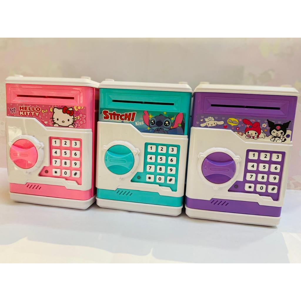 MAINAN CELENGAN ATM BRANKAS - Coin Bank ATM Anak Lucu & Aman mainan edukasi anak saving money karakt