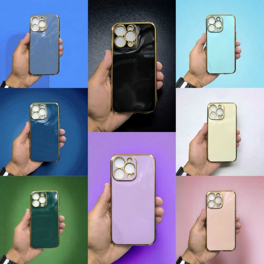 VIVO Y75 5G | | Y91 | Y91C | Y93 | Y95 [ PREMIUM CASE LISTCROME COLOUR GLOSSY SOFT CASE SILICONE KIL