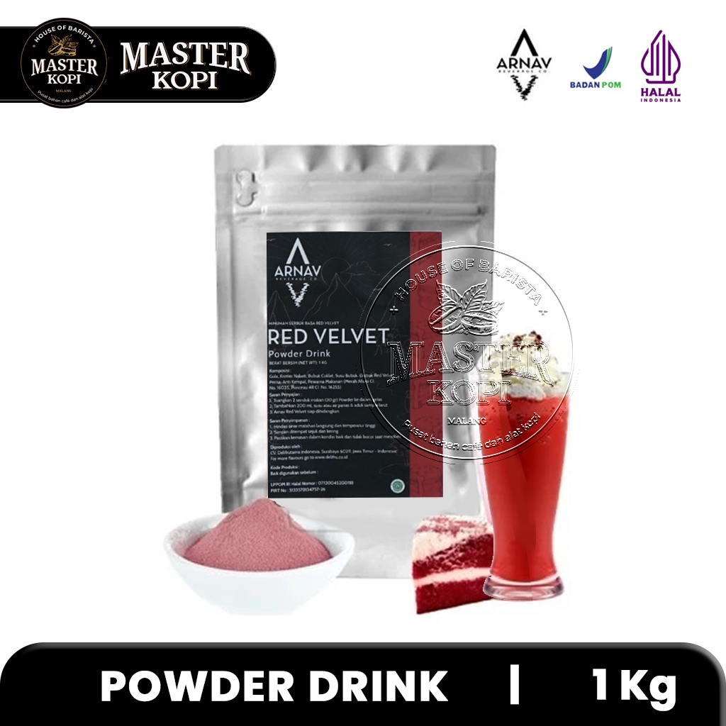 

Bubuk Minuman ARNAV 1kg Red Velvet Powder Drink