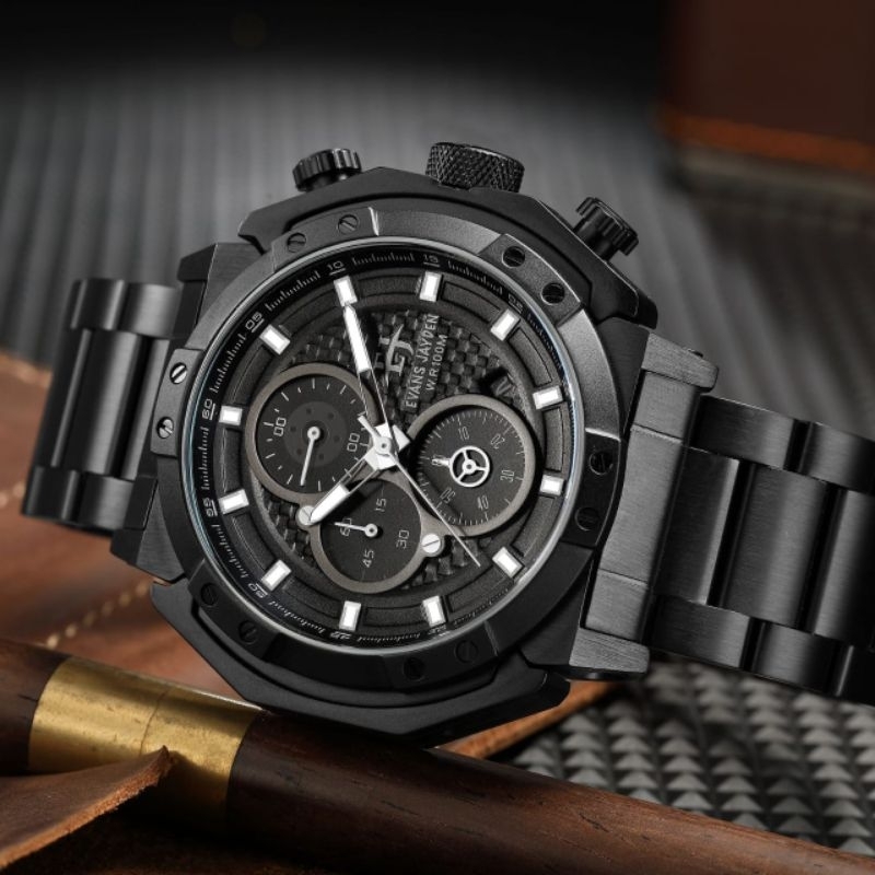 BUY 1 GET 1..JAM TANGAN PRIA ORIGINAL EVANS JAYDEN 9548 RT