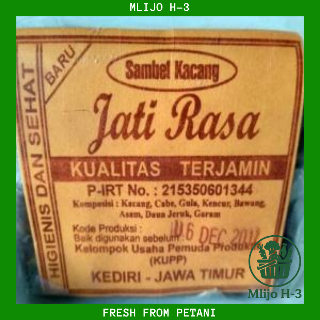 

Sambal Kacang Jati Rasa / Pecel, 1 renteng isi 5